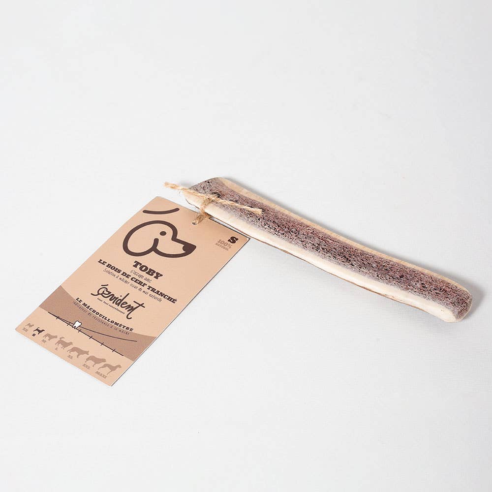 TOBY - Skivet hjortegevir til at tygge til hunde